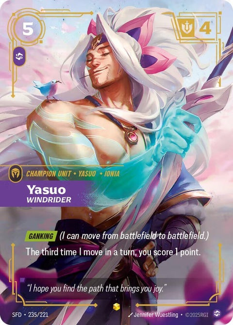 riftbound overnumbered cards yasuo Spiritforged Extended Art Insert | Graded Card Display Case When I attack Decided to make me a