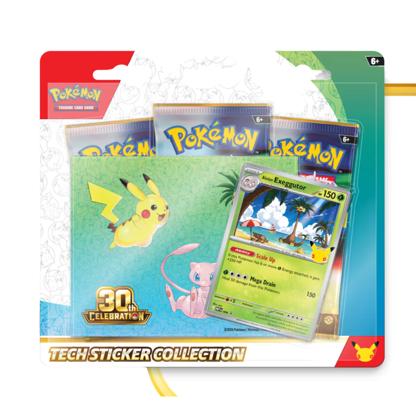 Pokémon TCG: 30th Celebration Tech Sticker Collection