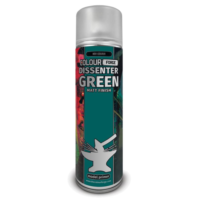 Colour Forge Spray: Dissenter Green Matt Finish Spray Paint (500ml)