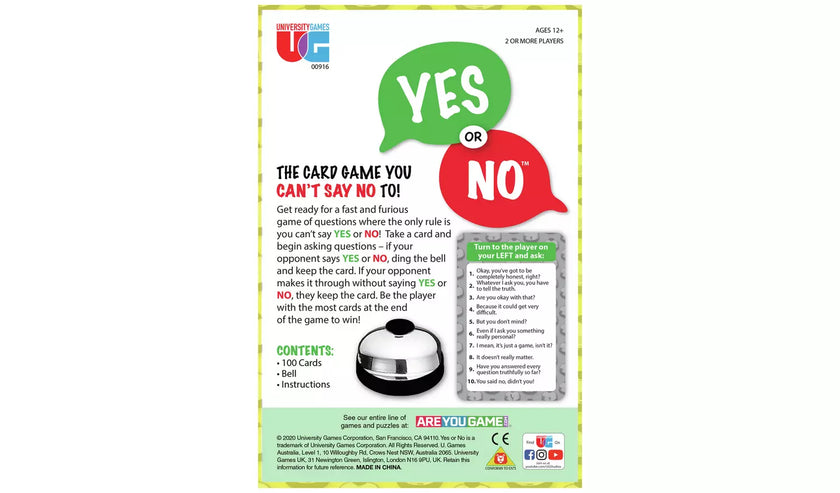 Yes! or No! Adult Party Game