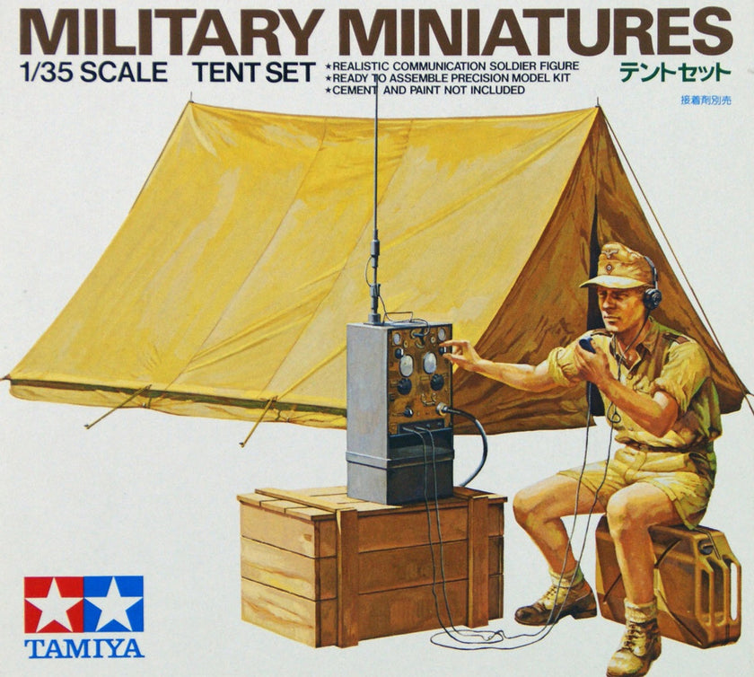 Tamiya 1/35 Tent Set with German Soldier