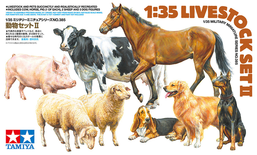 Tamiya 1/35 Livestock Set II