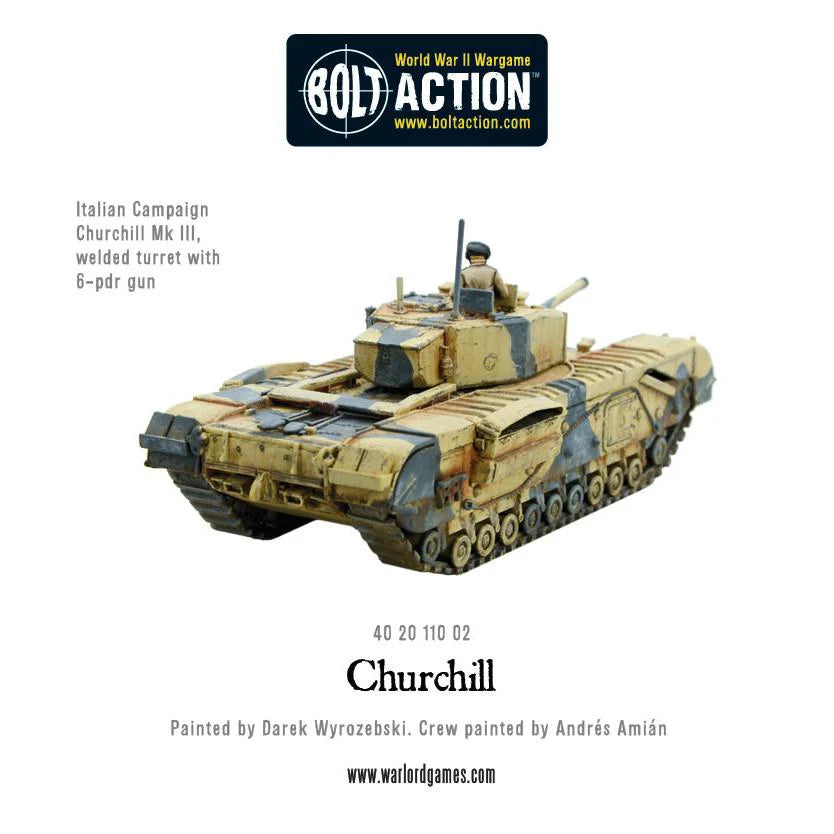 Bolt Action Churchill Tank (Plastic)