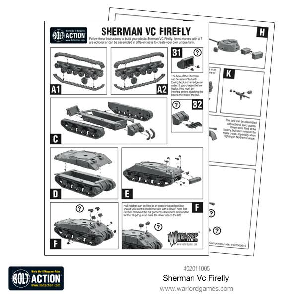 Bolt Action Sherman Firefly Vc (Plastic Box) - British Army