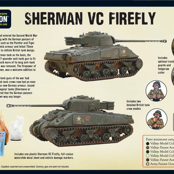 Bolt Action Sherman Firefly Vc (Plastic Box) - British Army