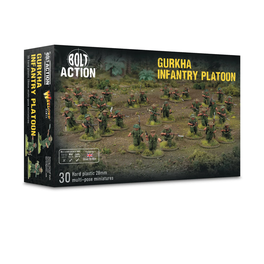 Bolt Action Gurkha Infantry Platoon