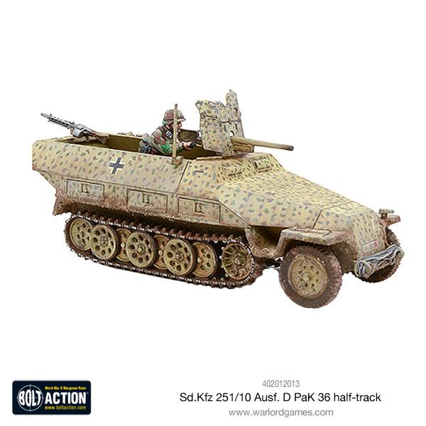 Bolt Action SD.KFZ 251/10 AUSF.D (PAK 36) Half Track