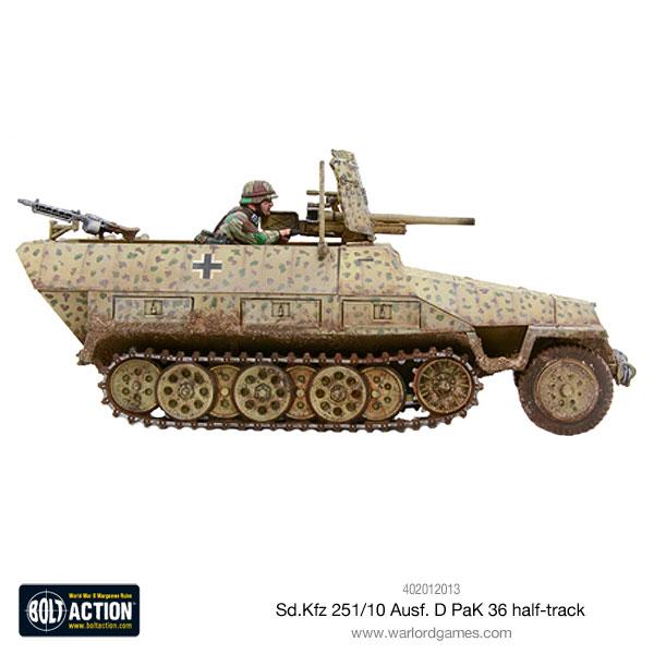 Bolt Action SD.KFZ 251/10 AUSF.D (PAK 36) Half Track