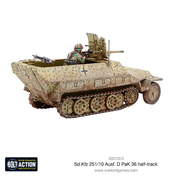 Bolt Action SD.KFZ 251/10 AUSF.D (PAK 36) Half Track