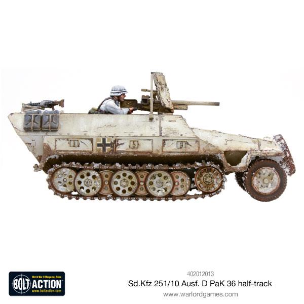 Bolt Action SD.KFZ 251/10 AUSF.D (PAK 36) Half Track