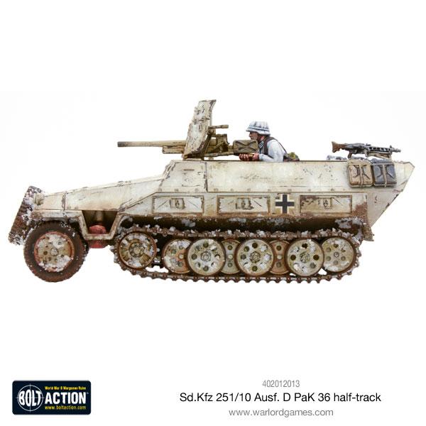 Bolt Action SD.KFZ 251/10 AUSF.D (PAK 36) Half Track