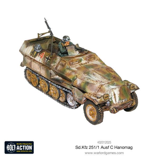 Bolt Action Sd.Kfz 251 C Hanomag (Mid-War)