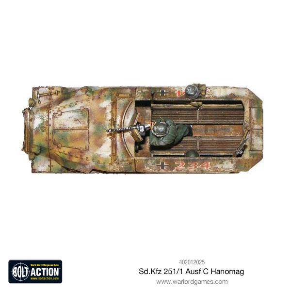 Bolt Action Sd.Kfz 251 C Hanomag (Mid-War)