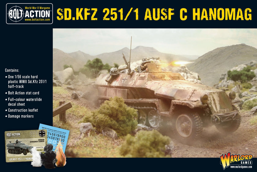 Bolt Action Sd.Kfz 251 C Hanomag (Mid-War)