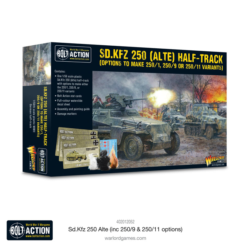 Bolt Action -  Sd.Kfz. 250 (Alte) half-track Plastic Boxed Set
