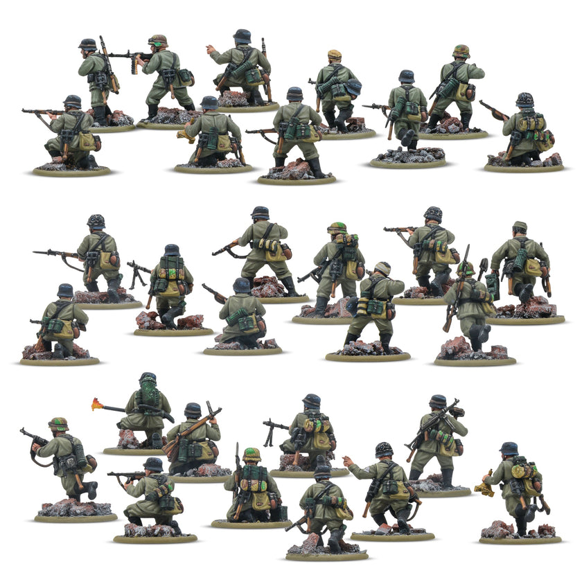 Bolt Action German Veteran Infantry Platoon