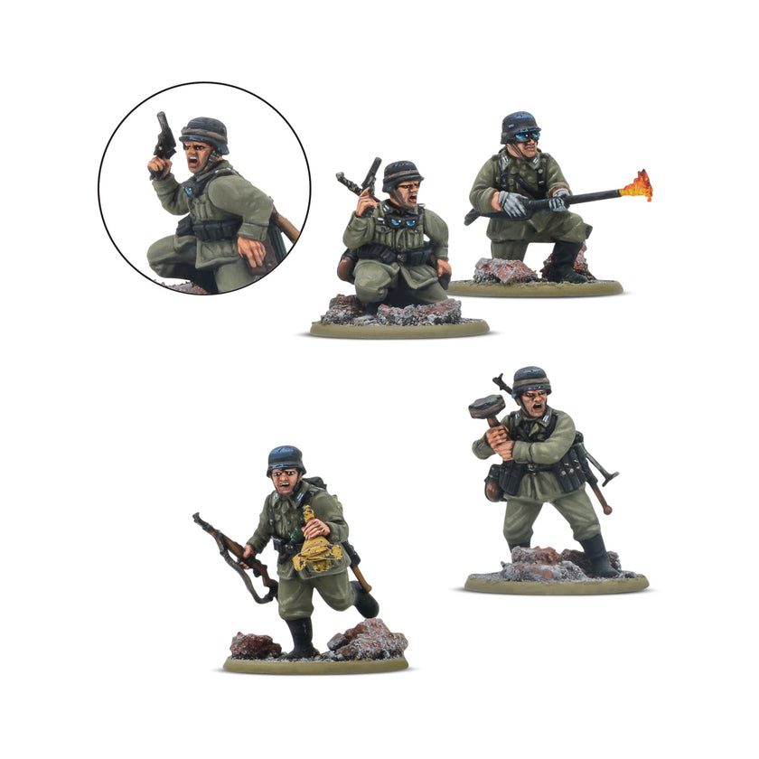 Bolt Action German Veteran Infantry Platoon
