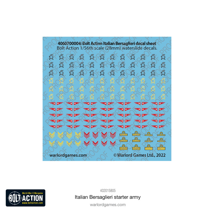 Italian Bersaglieri Bolt Action Starter Army