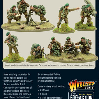 Bolt Action British Commandos Support Group