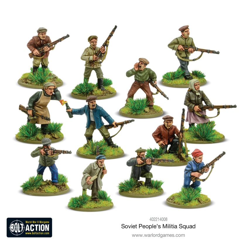 Bolt Action Soviet Peoples Militia squad