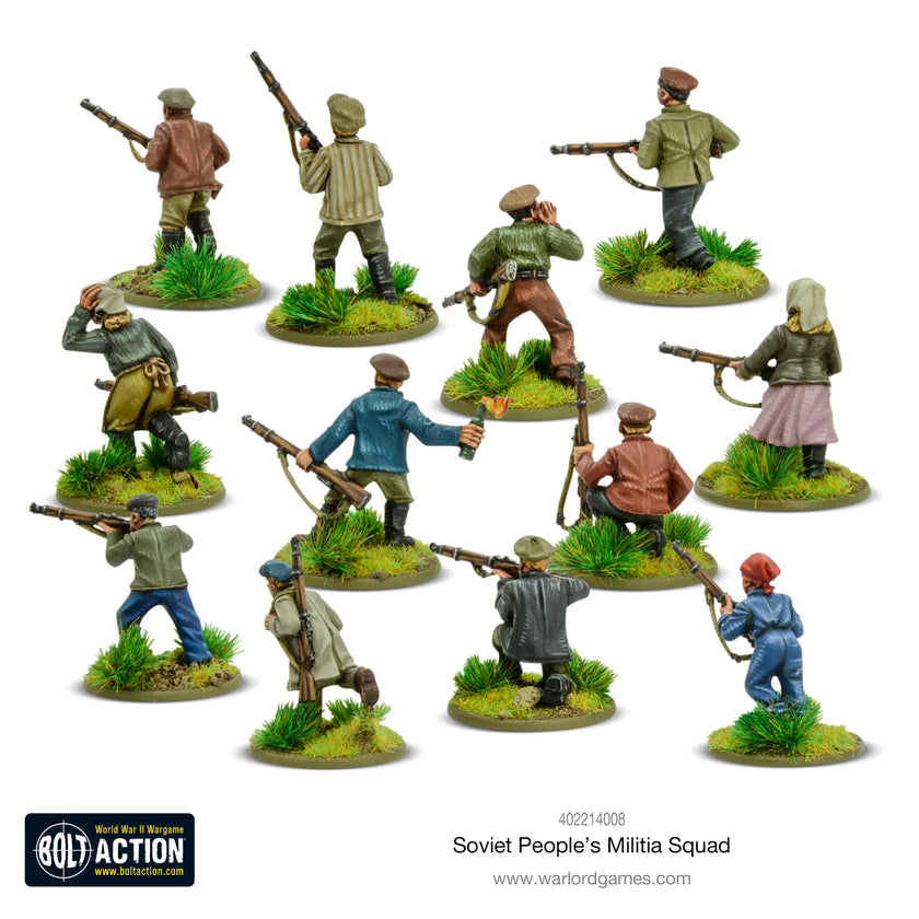 Bolt Action Soviet Peoples Militia squad