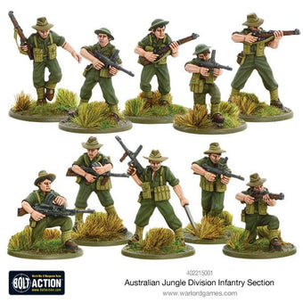 Bolt Action Australian Jungle Division Infantry Section