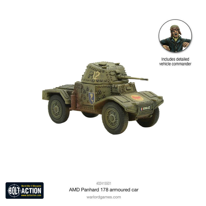 Bolt Action AMD Panhard 178 armoured car