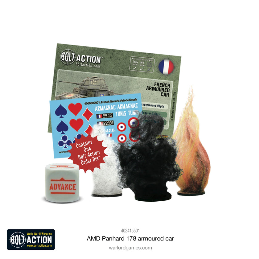 Bolt Action AMD Panhard 178 armoured car