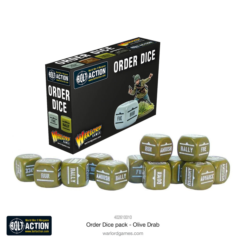 Bolt Action: Orders Dice Pack - Box
