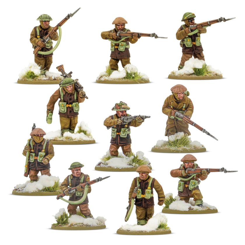 Bolt Action - 'Crossing the Rhine' - British & Canadian infantry (Winter) Starter Army