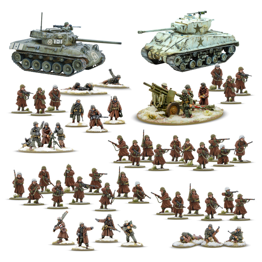 Bolt Action - Defenders of Bastogne US Army (Winter) Starter Army
