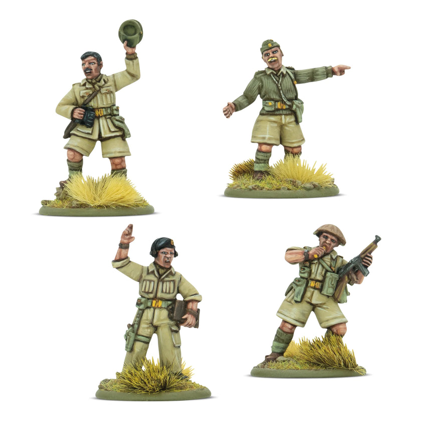 Bolt Action British 8th Army Platoon Commanders (Blister Pack)