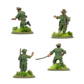 Bolt Action Gurkha Platoon Commanders Blister Pack