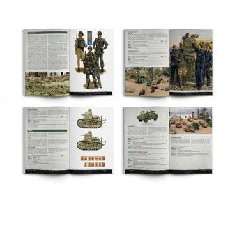Bolt Action Armies of Italy with 'Desert Lightning' book miniature