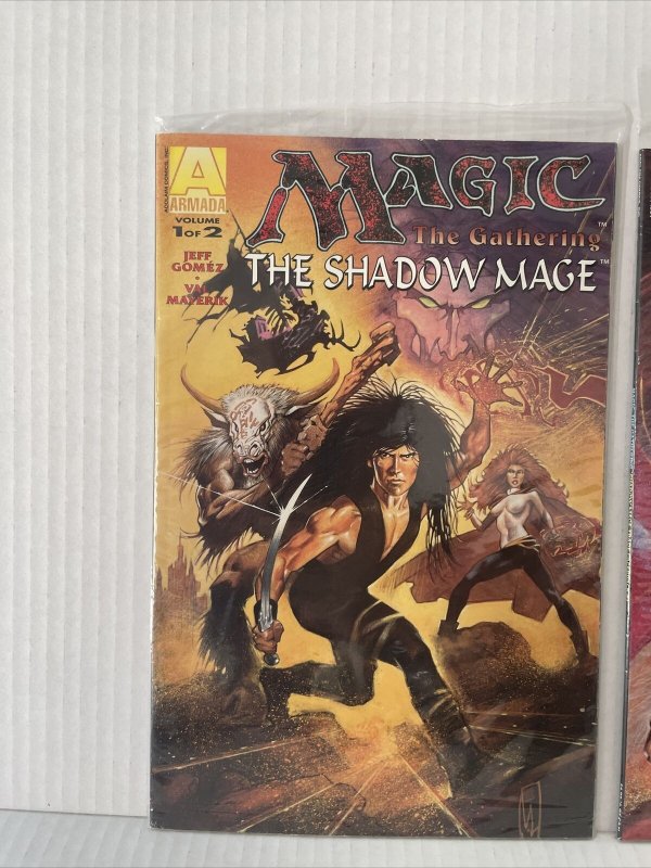 Magic the Gathering the Shadow Mage Comic Set #1 & 2