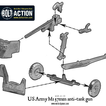 Bolt Action   US Army M1 57mm Anti-Tank Gun Blister Pack