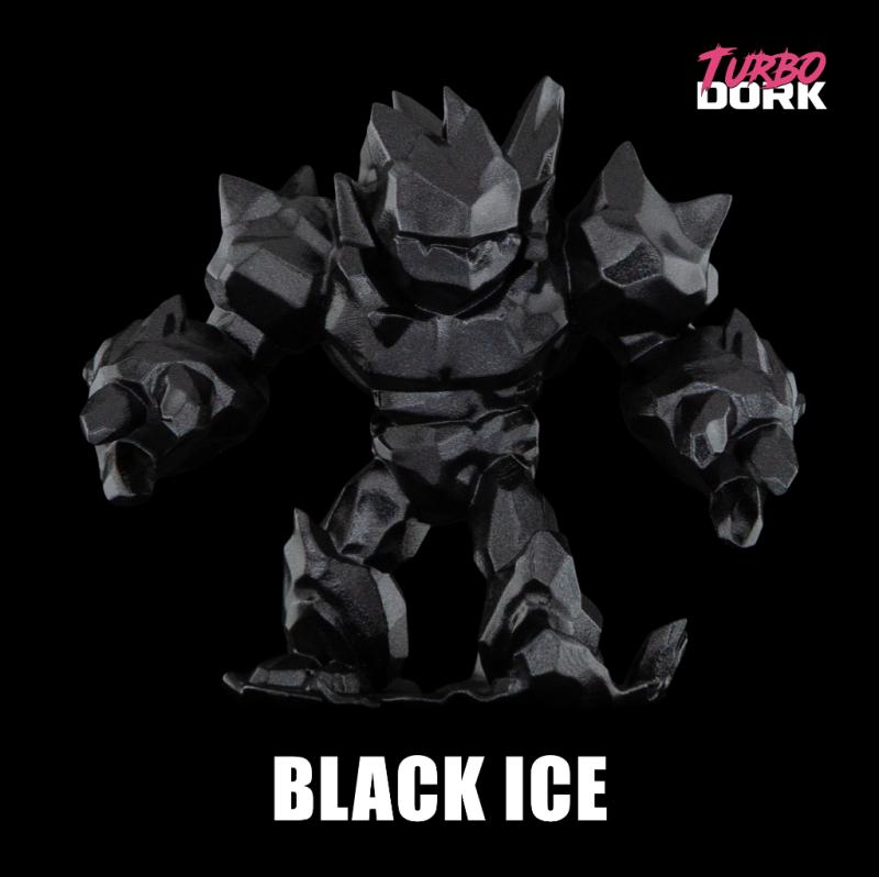 Turbo Dork: Black ICE Metallic Acrylic Paint 22ml Bottle