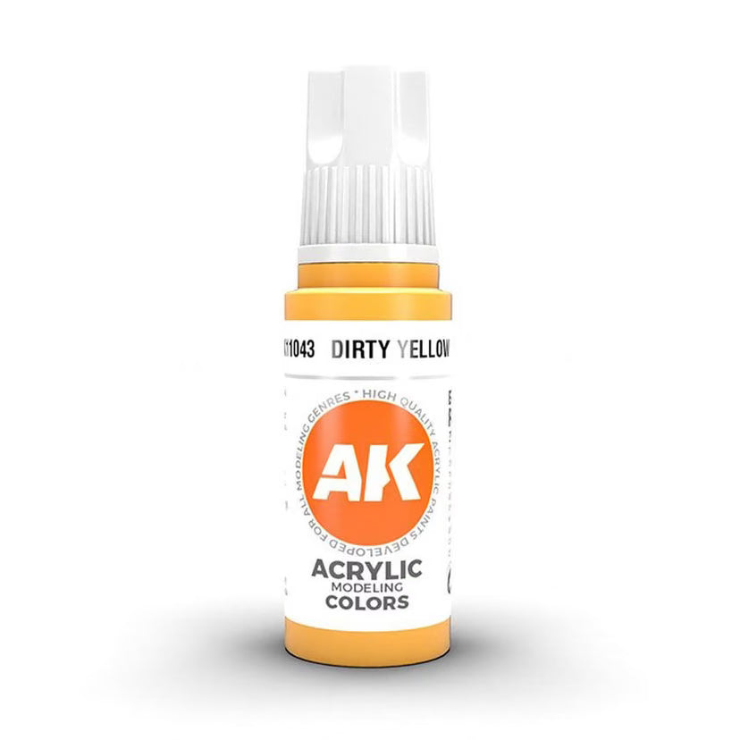 AK11043 - DIRTY YELLOW AK Interactive 3 gen model paint