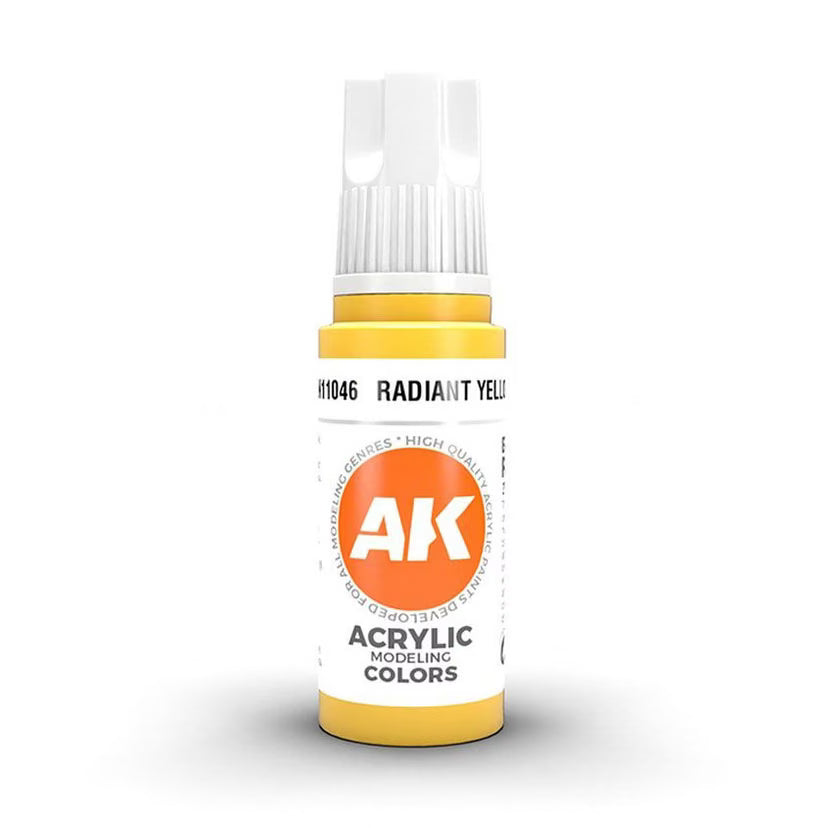 AK11046 - RADIANT YELLOW AK Interactive 3 gen model paint