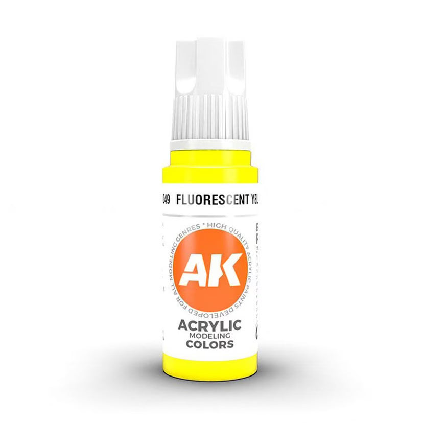 AK11049 - FLUORESCENT YELLOW AK Interactive 3 gen model paint