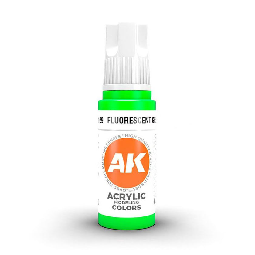 AK11129 - FLUORESCENT GREEN AK Interactive 3 gen model paint