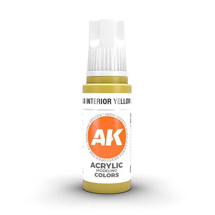 AK11138 - INTERIOR YELLOW GREEN AK Interactive 3 gen model paint