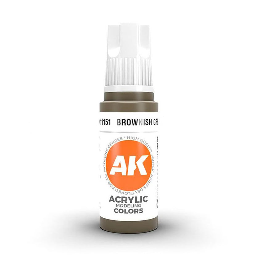 AK11151 - BROWNISH GREEN AK Interactive 3 gen model paint