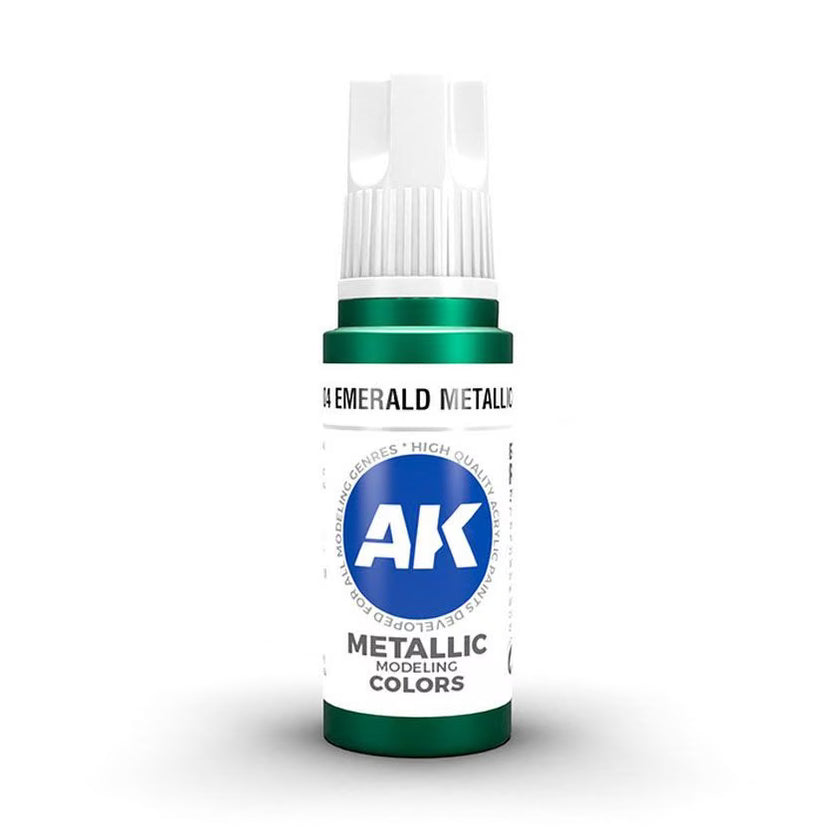 AK11204 - EMERALD METALLIC GREEN - AK Interactive 3 gen model paint