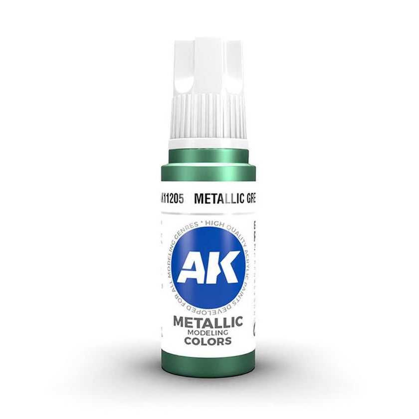 AK11205 - METALLIC GREEN - AK Interactive 3 gen model paint