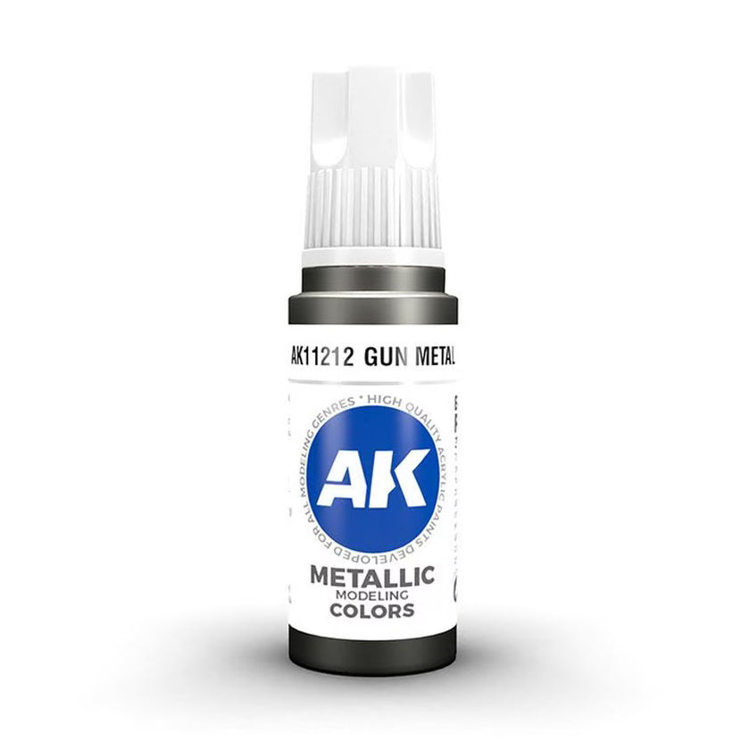 AK11212 - GUN METAL - AK Interactive 3 gen model paint