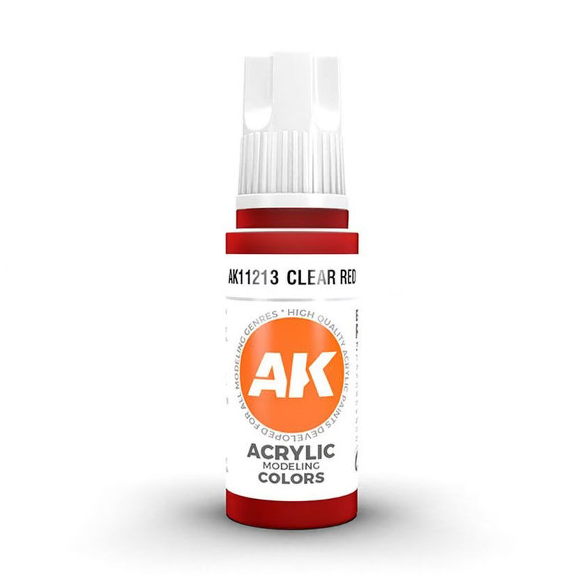 AK11213 - CLEAR RED - AK Interactive 3 gen model paint