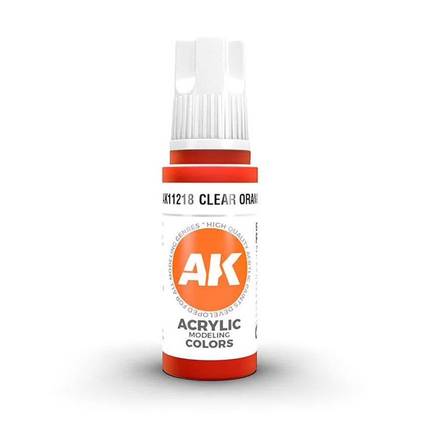 AK11218 - CLEAR ORANGE - AK Interactive 3 gen model paint
