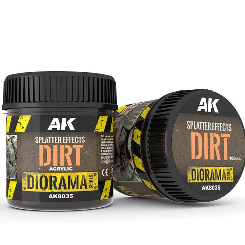 AK Diorama: Splatter Effects Dirt - 100ml (Acrylic)
