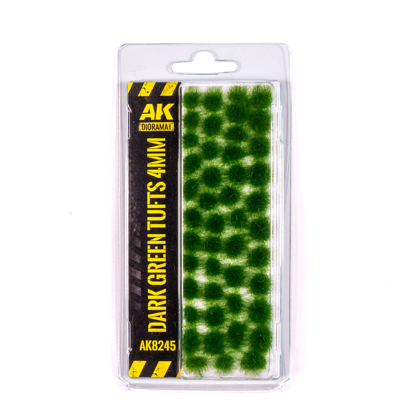 AK Diorama: Dark Green Tufts 4mm